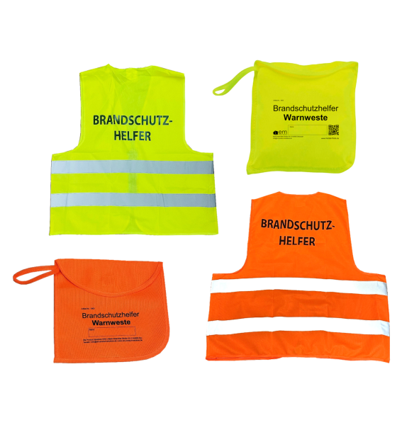 Brandschutzhelfer Weste gelb/orange